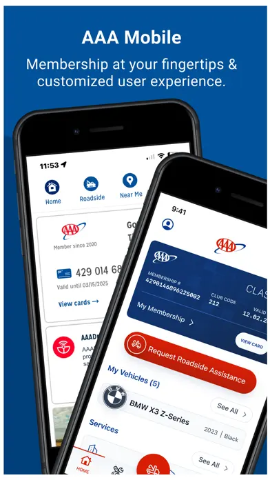 AAA Mobile app screenshot 1