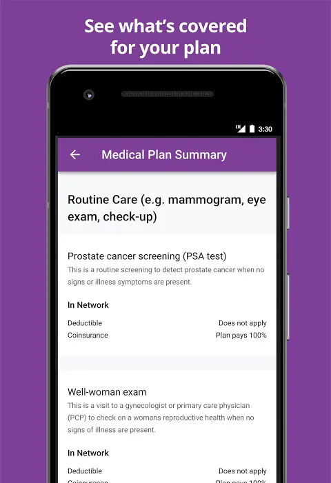 Aetna Health app screenshot 2