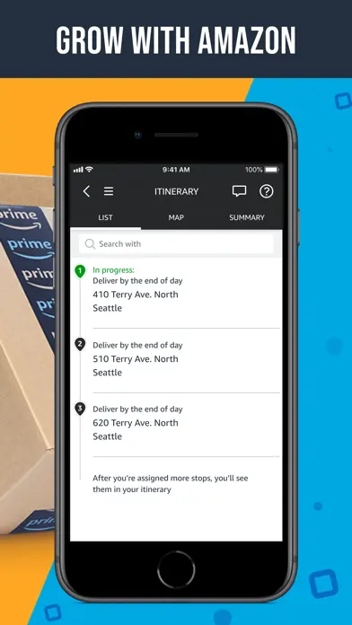 Amazon Flex app screenshot 2