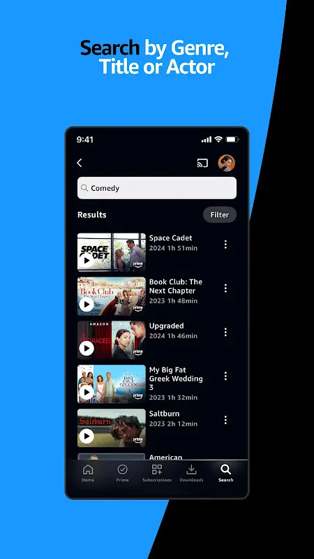 Amazon Prime Video app screenshot 5
