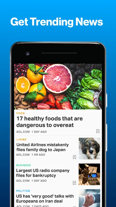 AOL: Email News Weather Video app screenshot 5