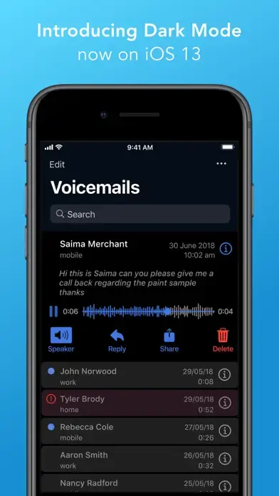 AT&T Visual Voicemail app screenshot 2