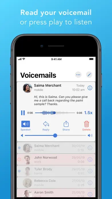 AT&T Visual Voicemail app screenshot 3