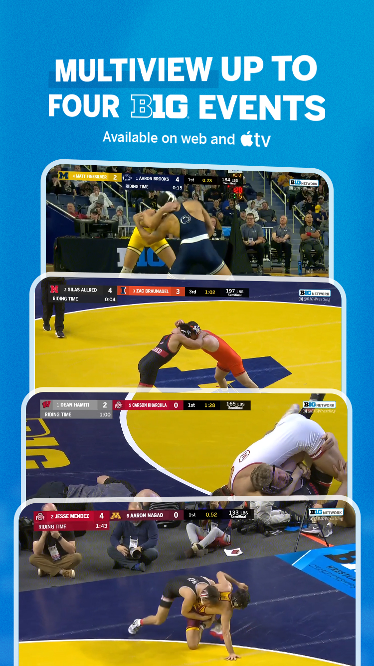 B1G+: Watch College Sports app screenshot 4