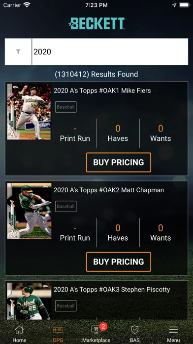 Beckett Mobile app screenshot 3