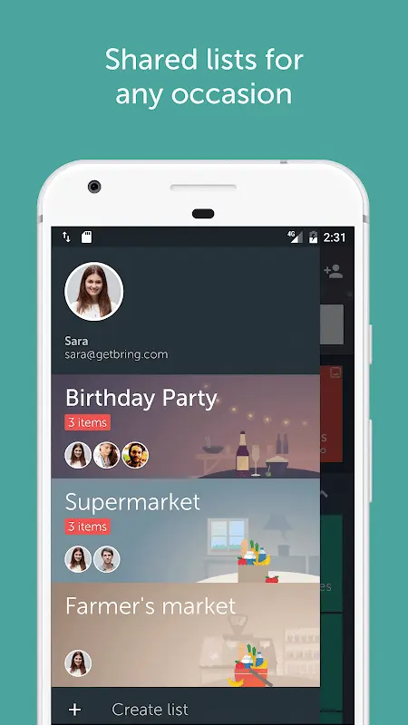 Bring! Grocery Shopping List app screenshot 3