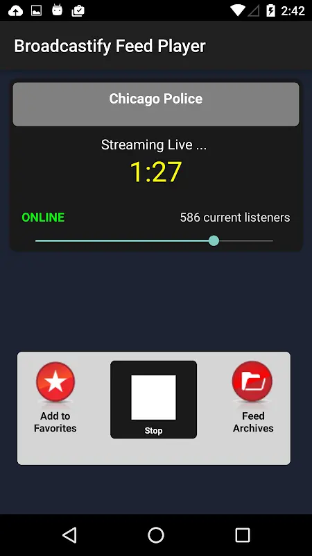 Broadcastify Police Scanner app screenshot 2