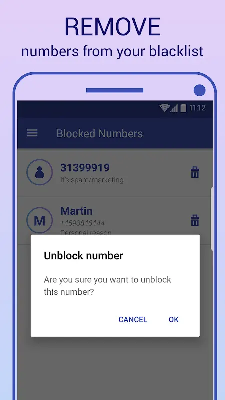 Call Block: Filter and Blocker app screenshot 2