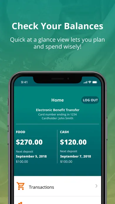 ConnectEBT app screenshot 1