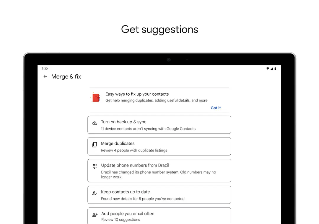 Contacts app screenshot 6