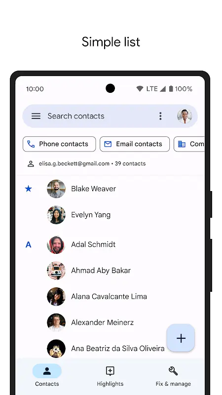 Contacts app screenshot 7