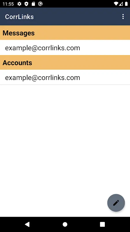 CorrLinks app screenshot 2