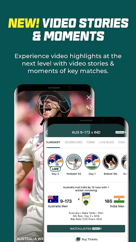 Cricket Australia Live app screenshot 3