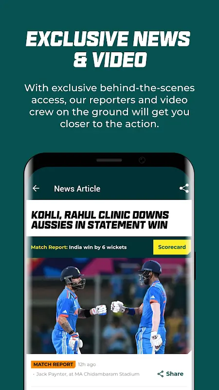 Cricket Australia Live app screenshot 7