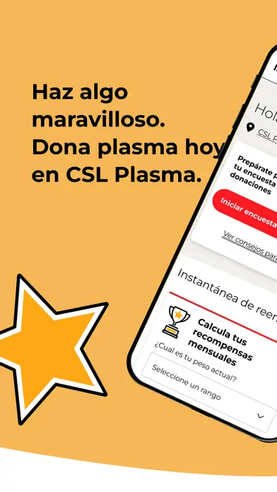 CSL Plasma app screenshot 1