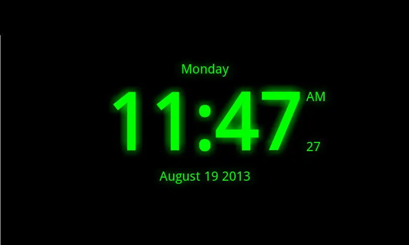 Digital Clock Live Wallpaper-7 app screenshot 1