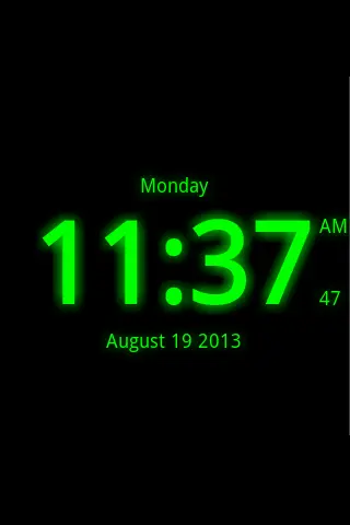 Digital Clock Live Wallpaper-7 app screenshot 2