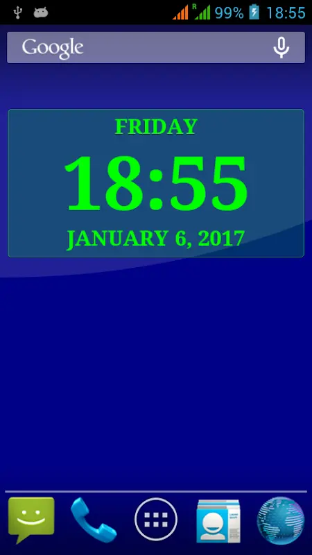Digital Clock Live Wallpaper-7 app screenshot 5