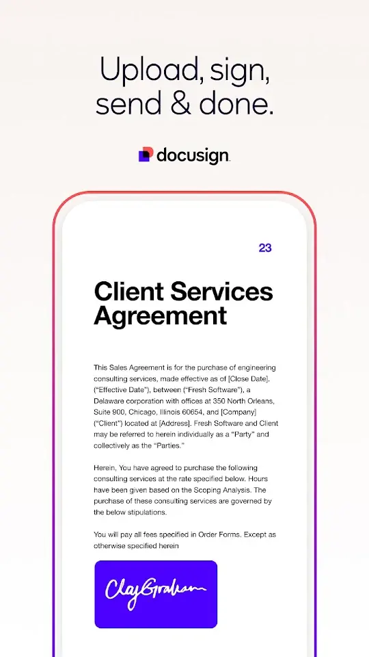 Docusign app screenshot 2