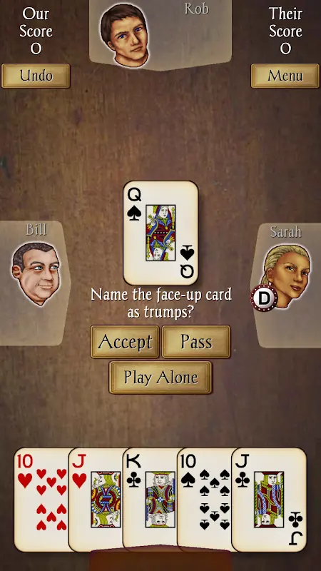 Euchre app screenshot 3