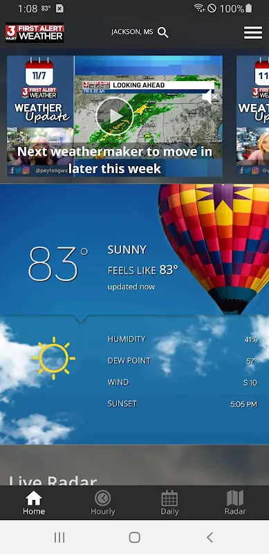 First Alert Weather app screenshot 1