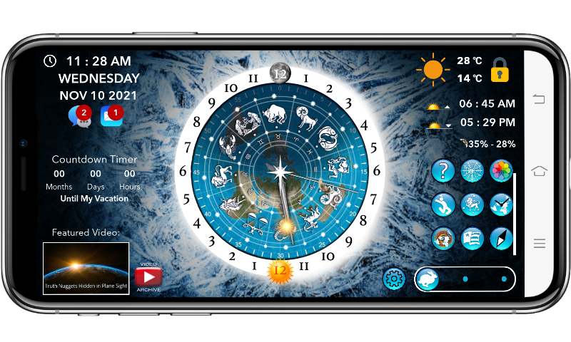Flat Earth Sun & Moon Clock app screenshot 4