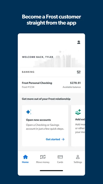 Frost Bank app screenshot 1