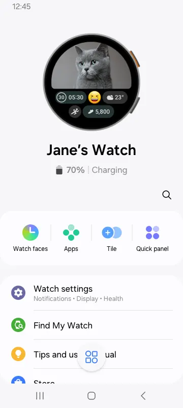 Galaxy Wearable (Samsung Gear) app screenshot 2