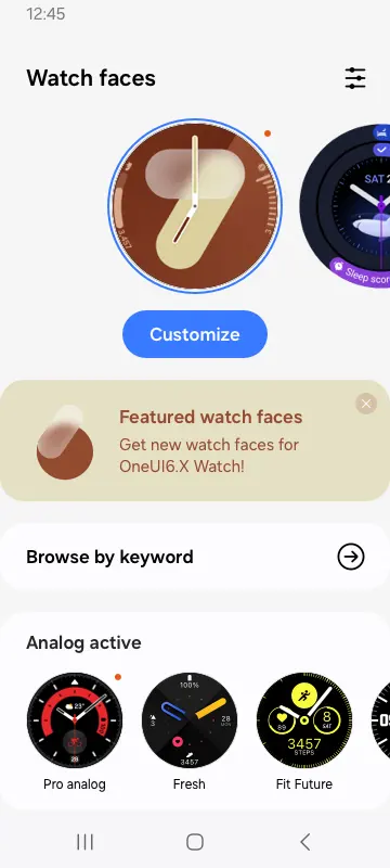 Galaxy Wearable (Samsung Gear) app screenshot 4
