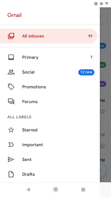 Gmail app screenshot 4
