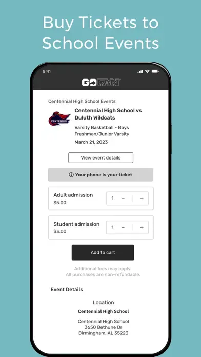 GoFan: Buy Tickets to Events app screenshot 3