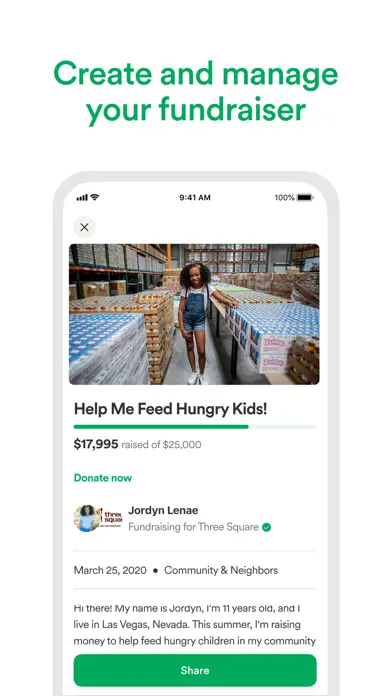 GoFundMe: Best in Crowdfunding app screenshot 2