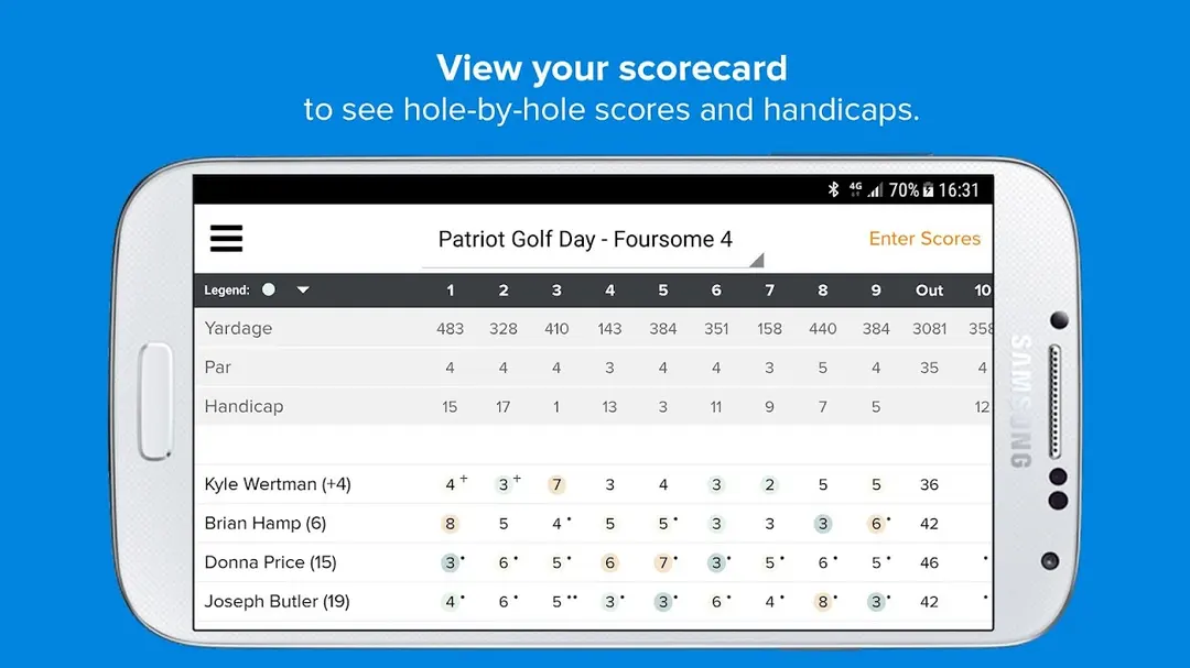 Golf Genius app screenshot 1