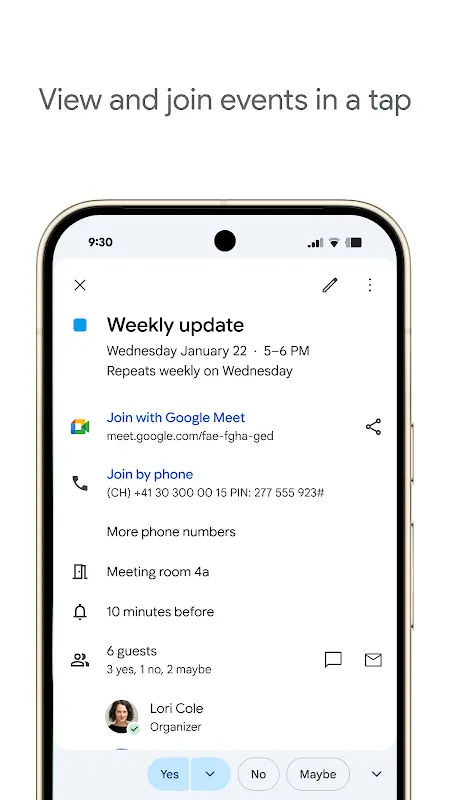 Google Calendar app screenshot 3