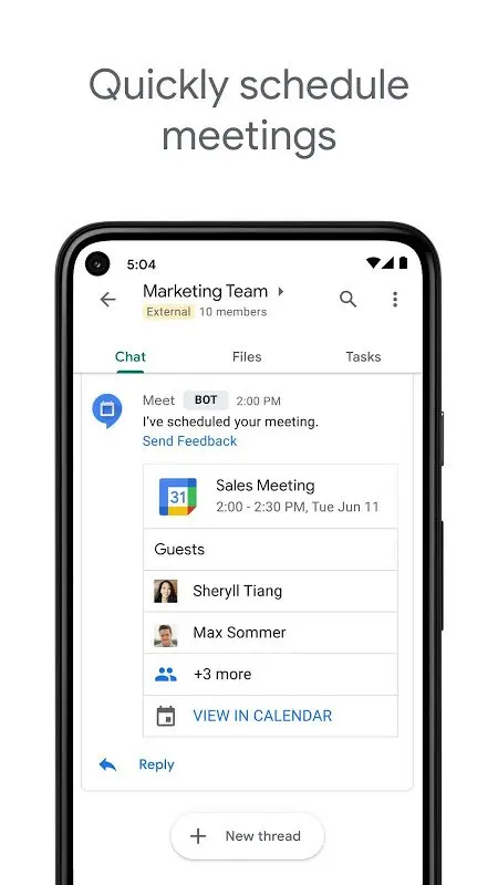 Google Chat app screenshot 3