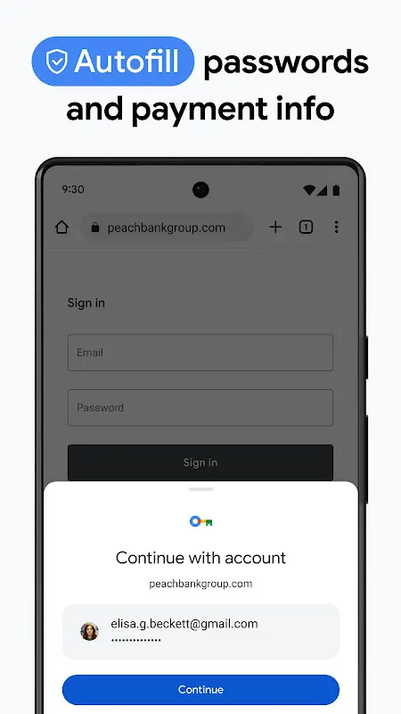 Google Chrome app screenshot 2