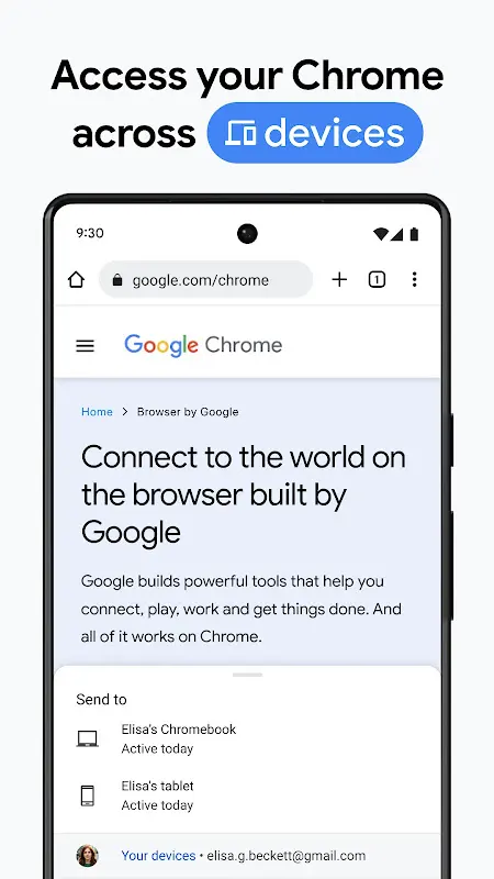 Google Chrome app screenshot 5