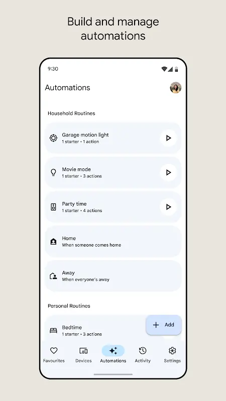 Google Home app screenshot 2