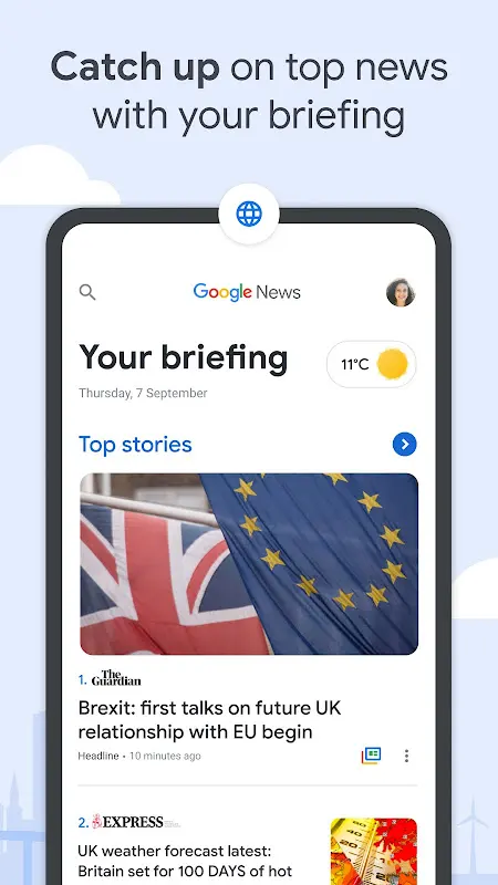 Google News – Daily Headlines app screenshot 1
