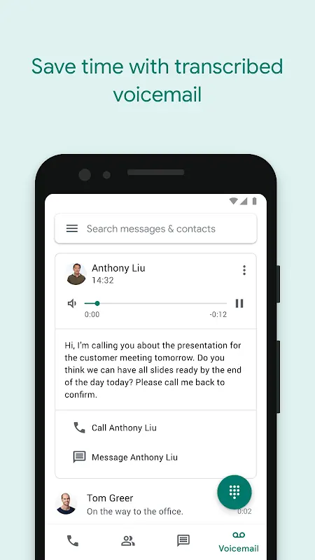 Google Voice app screenshot 4