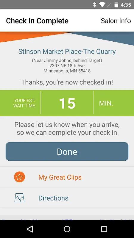 Great Clips Online Check-in app screenshot 4