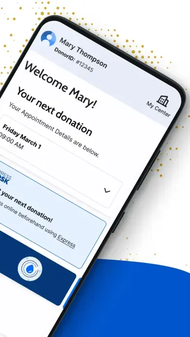 Grifols Plasma Donor Hub app screenshot 2