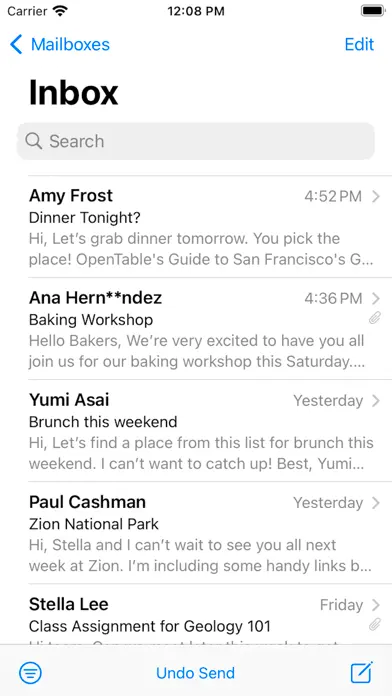 Hotmail app screenshot 4