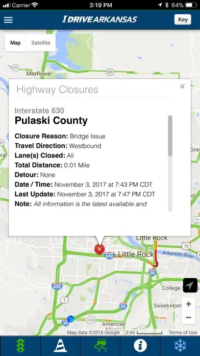 IDrive Arkansas app screenshot 1