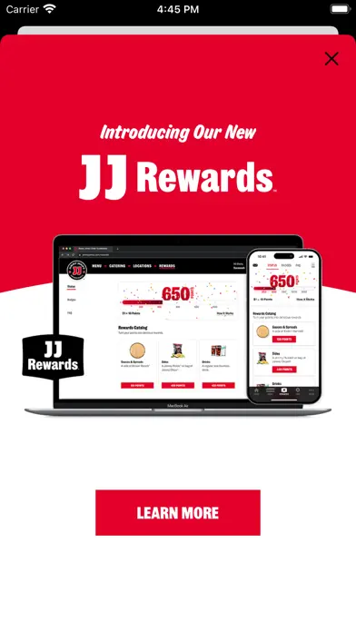 Jimmy John’s Sandwiches app screenshot 2
