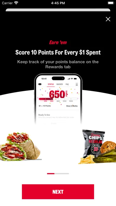 Jimmy John’s Sandwiches app screenshot 3