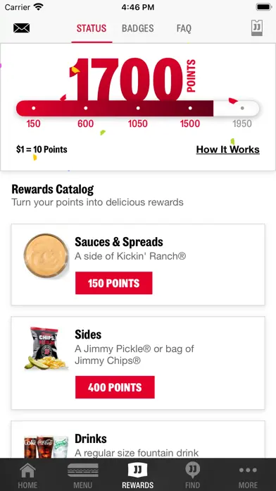 Jimmy John’s Sandwiches app screenshot 6