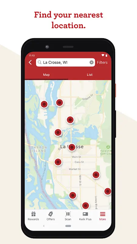 Kwik Rewards app screenshot 1