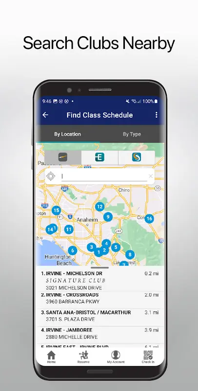 LA Fitness Mobile app screenshot 2