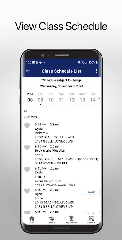 LA Fitness Mobile app screenshot 3